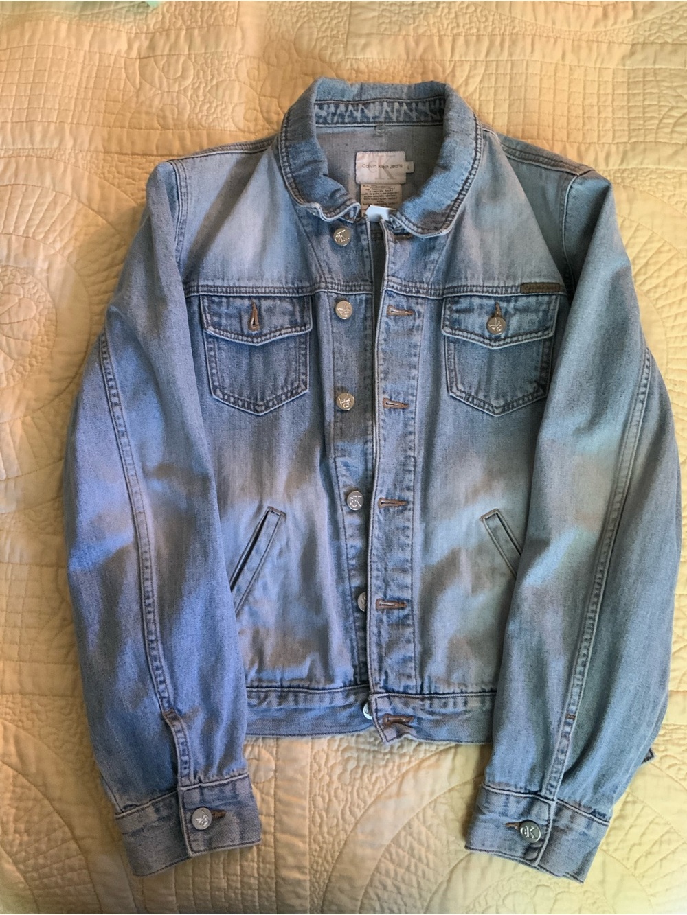 Women’s Calvin Klein Light Blue Denim Jacket✨